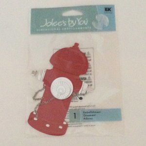 3D Fire Hydrant Scrapbook Adhesive / Embellishment